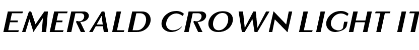 Emerald Crown Light Italic.ttf