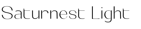 Saturnest Light.otf