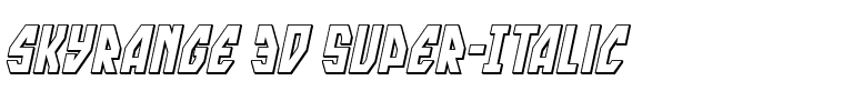 skyrange 3D Super-Italic.ttf