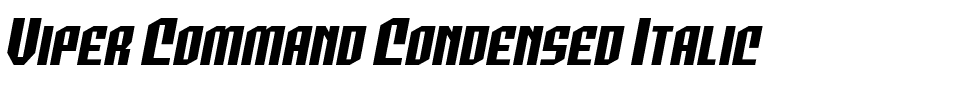 Viper Command Condensed Italic.ttf