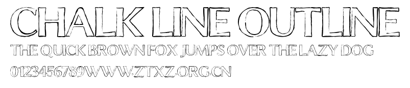 Chalk Line Outline.otf