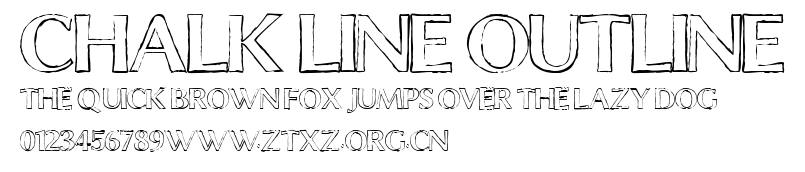 Chalk Line Outline.ttf