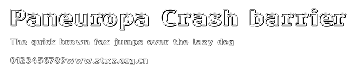 Paneuropa Crash barrier.ttf