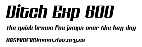 Ditch Exp 600.ttf