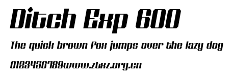 Ditch Exp 600.otf