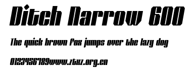 Ditch Narrow 600.otf