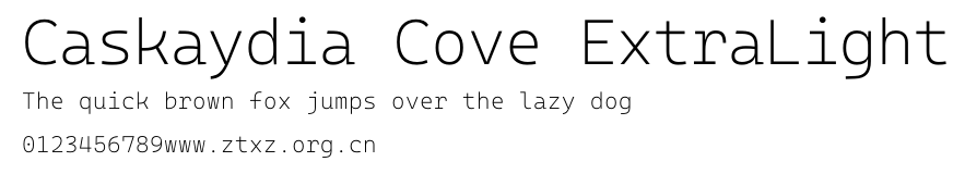 Caskaydia Cove ExtraLight.otf
