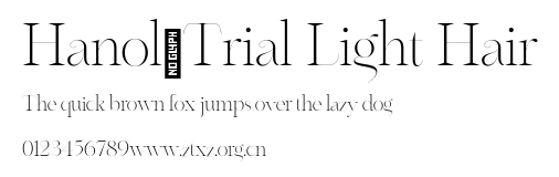 Hanol_Trial Light Hair.otf