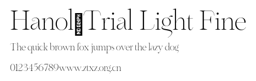 Hanol_Trial Light Fine.otf
