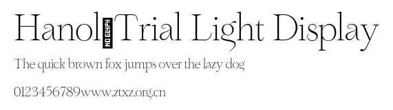Hanol_Trial Light Display.otf