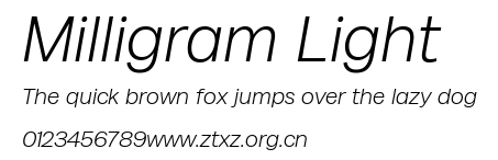 Milligram Light.ttf