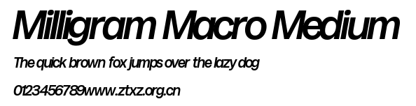 Milligram Macro Medium.ttf
