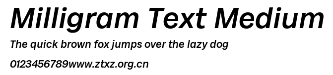 Milligram Text Medium.ttf