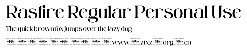 Rasfire Regular Personal Use.otf