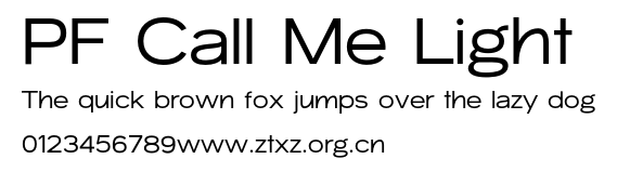 PF Call Me Light.otf