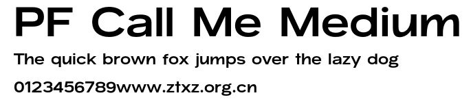 PF Call Me Medium.otf