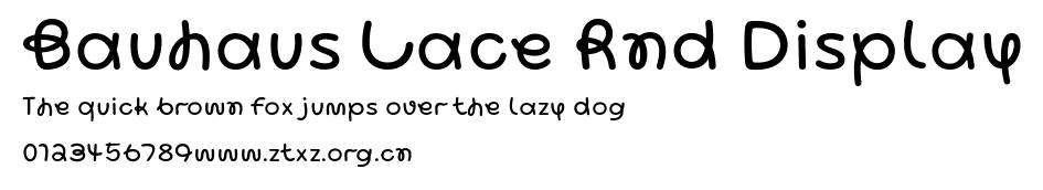 Bauhaus Lace Rnd Display.otf