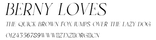 BERNY LOVES.ttf