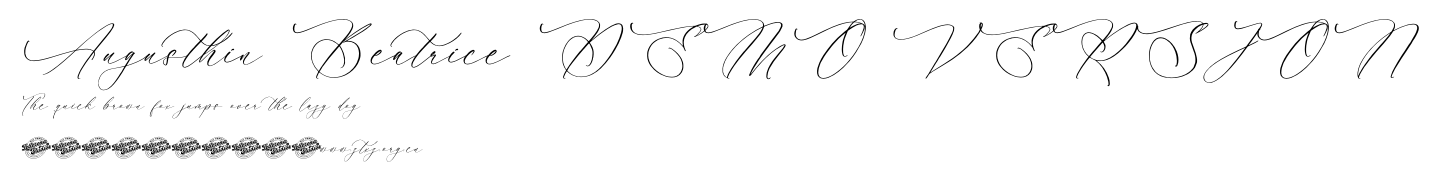 Augusthin Beatrice DEMO VERSION.otf