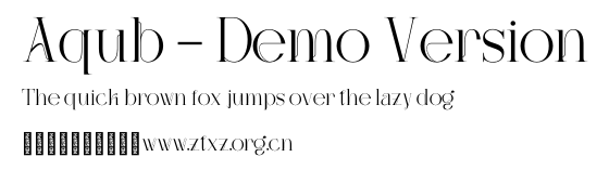Aqub - Demo Version.otf