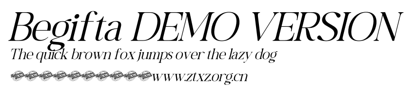 Begifta DEMO VERSION.otf
