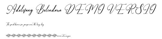 Adelifany Belindara DEMO VERSIO.otf