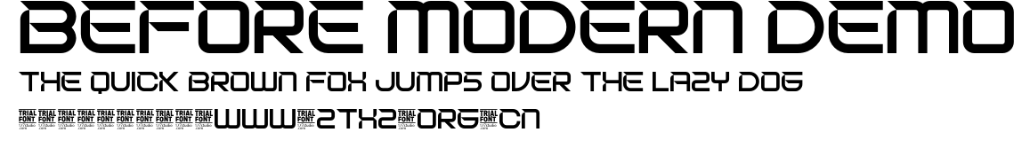 Before Modern Demo.otf