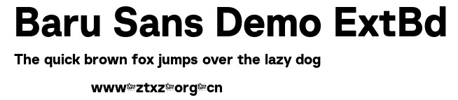 Baru Sans Demo ExtBd.otf