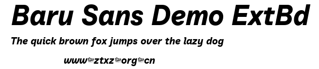 Baru Sans Demo ExtBd.otf
