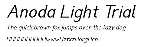 Anoda Light Trial.ttf