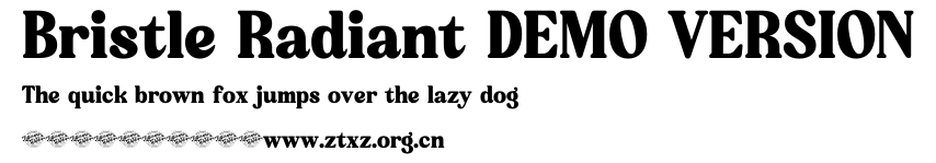 Bristle Radiant DEMO VERSION.otf