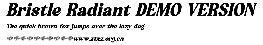 Bristle Radiant DEMO VERSION.otf