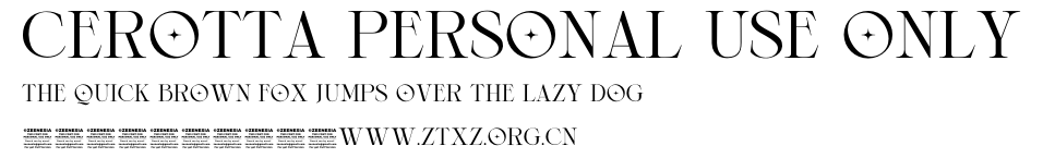 Cerotta Personal Use Only.ttf