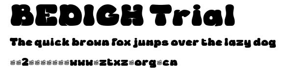BEDIGH Trial.ttf