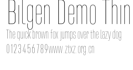 Bilgen Demo Thin.otf