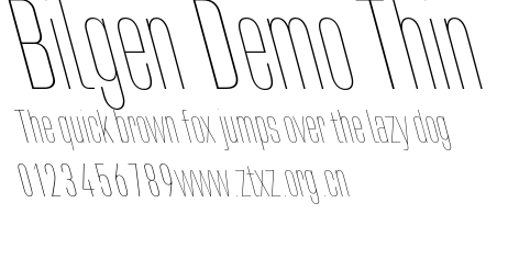 Bilgen Demo Thin.otf