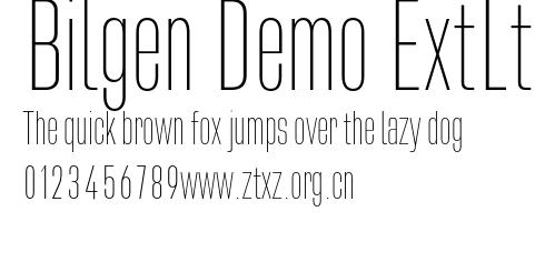 Bilgen Demo ExtLt.otf