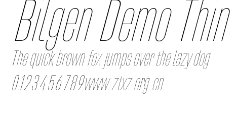 Bilgen Demo Thin.otf