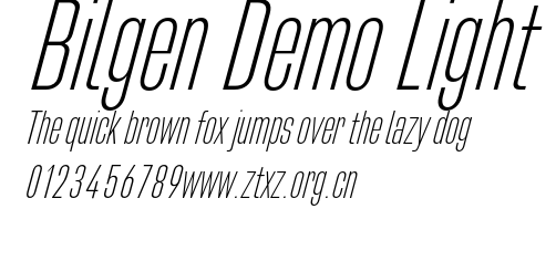 Bilgen Demo Light.otf