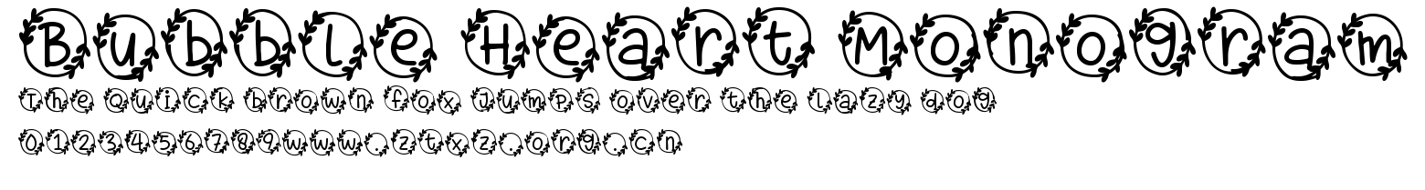 Bubble Heart Monogram.ttf
