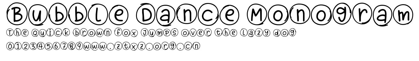 Bubble Dance Monogram.ttf