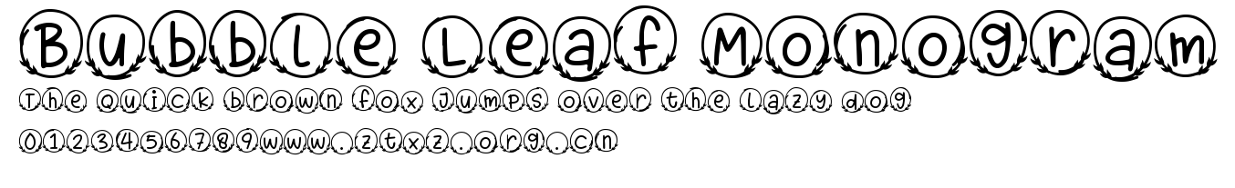 Bubble Leaf Monogram.ttf