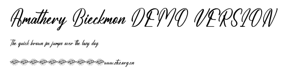 Amathery Bieckmon DEMO VERSION.otf