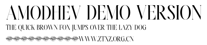 Amodhev DEMO VERSION.otf