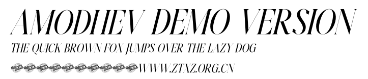 Amodhev DEMO VERSION.otf