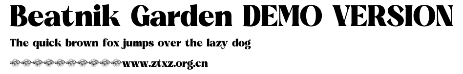 Beatnik Garden DEMO VERSION.otf