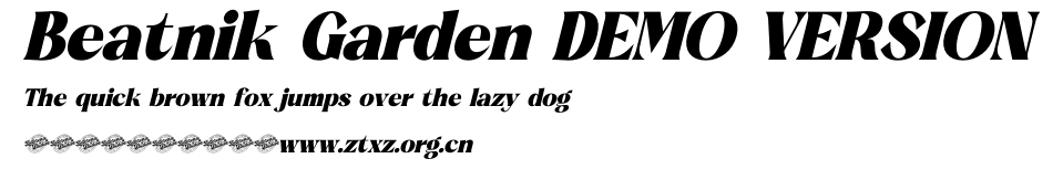 Beatnik Garden DEMO VERSION.otf