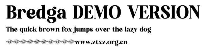 Bredga DEMO VERSION.otf