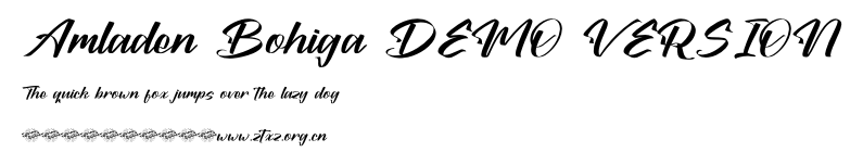 Amladen Bohiga DEMO VERSION.otf
