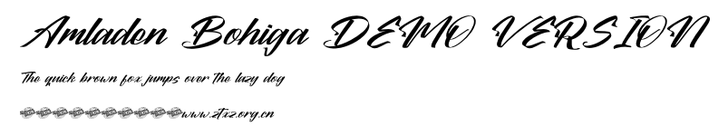 Amladen Bohiga DEMO VERSION.ttf
